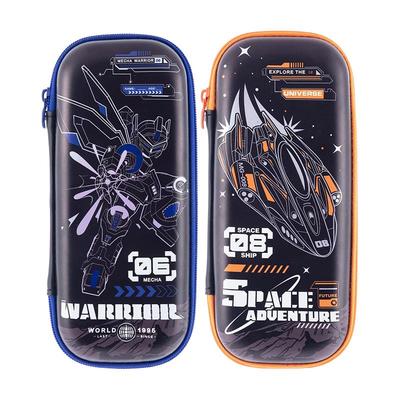 晨光镭射风小学生笔袋高颜值ins风大容量文具盒男孩2024新款网红学霸铅笔盒便携简约男生用多功能黑科技笔盒