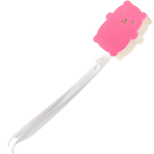 日本AISEN进口搓澡海绵刷长柄搓背沐浴刷擦背不求人洗澡起泡专用