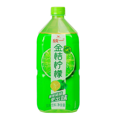统一金桔柠檬风味饮料1L大瓶