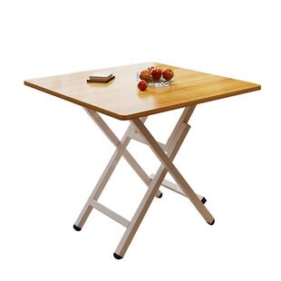 餐桌简易折叠桌子正方形方桌家用饭桌户外摆摊小户型出租屋折叠桌