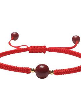 好运手链小红绳手串女朱砂