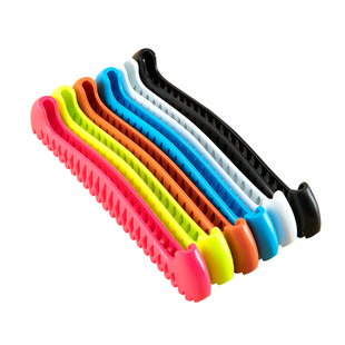 可拉伸弹力冰鞋软刀套彩色伸缩鱼骨花样刀套儿童花滑冰刀保护套