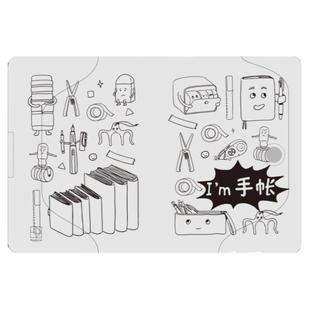 【下单前询问客服】kinbor手帐PVC封皮保护套A6手帐配件A5周计划封套weeks透明套卡通图案磨砂书衣防尘