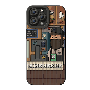 漫画大胡子苹果13手机壳iPhone13promax的新款12高级感11创意13pro女款x液态硅胶xs镜头全包xr防摔保护套适用