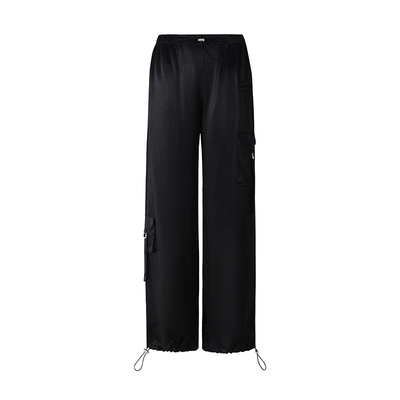 SILKY MIRACLE真丝短袖女圆领NUDE桑蚕丝针织工装睡裤睡衣可外穿