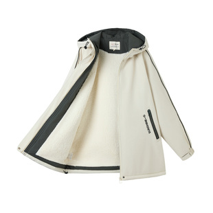 中学生2026新款加绒外套少女棉衣黑色短款小个子加厚保暖棉服冬季