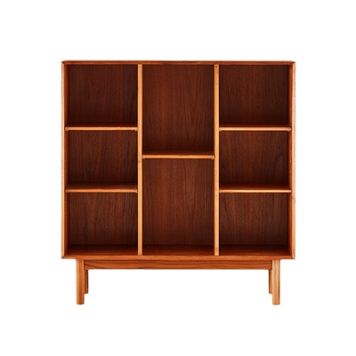 丹麦柚木组合书柜多功能中古家具