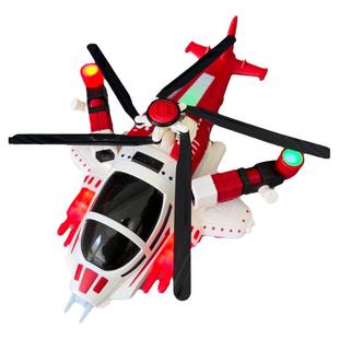 儿童男孩2-4岁电动直升飞机变形武装战斗机3宝宝益智音乐灯光玩具