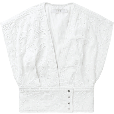 ITIRO深V领飞袖上衣时尚性感