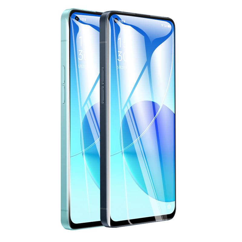 适用opporeno6钢化膜reno6防窥reno6新款opporen06防指纹保护0pporeno防窥膜oppo手机贴膜reon6全屏覆盖0防摔