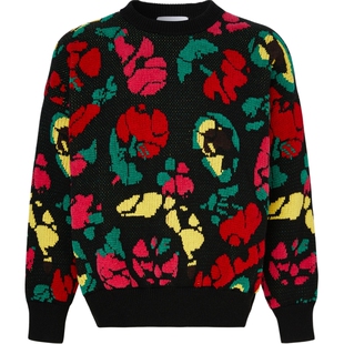 【折扣】BONSAI 秋冬男女同款提花棉质混纺毛衣