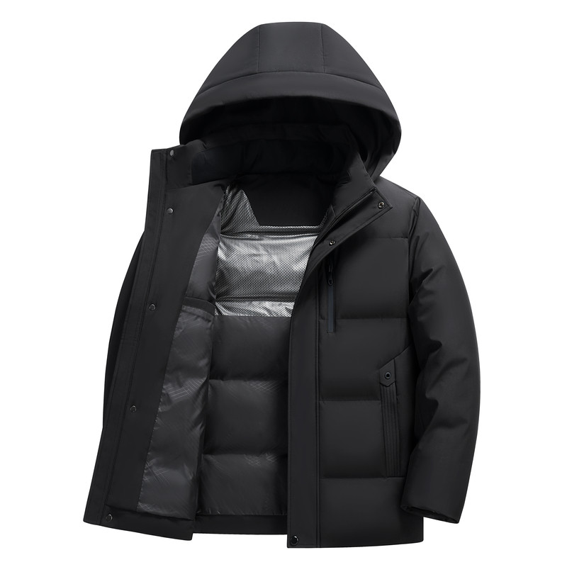 中老年男加厚保暖羽绒服