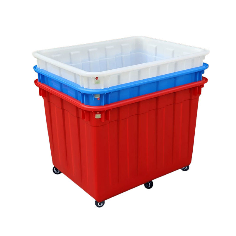 带轮水箱加厚塑料推车长方形储物箱