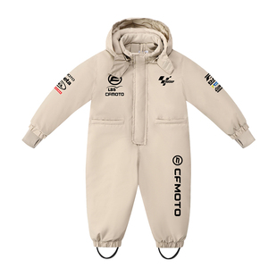 春风摩托车骑行周边儿童连体滑雪服男童女童单板双板防水滑雪衣