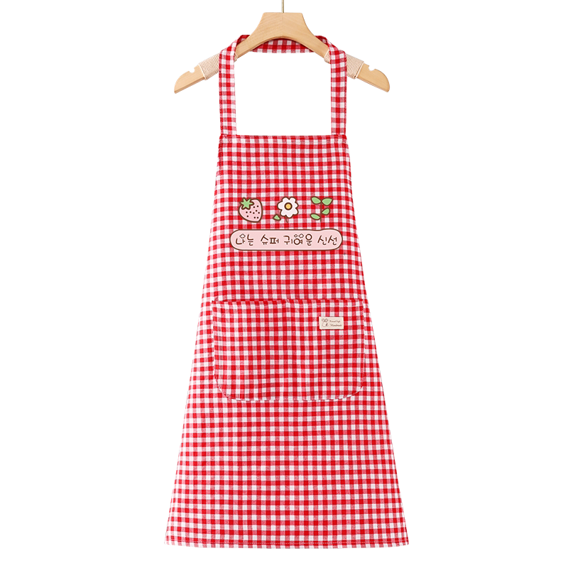 围裙纯棉家用厨房工作服女
