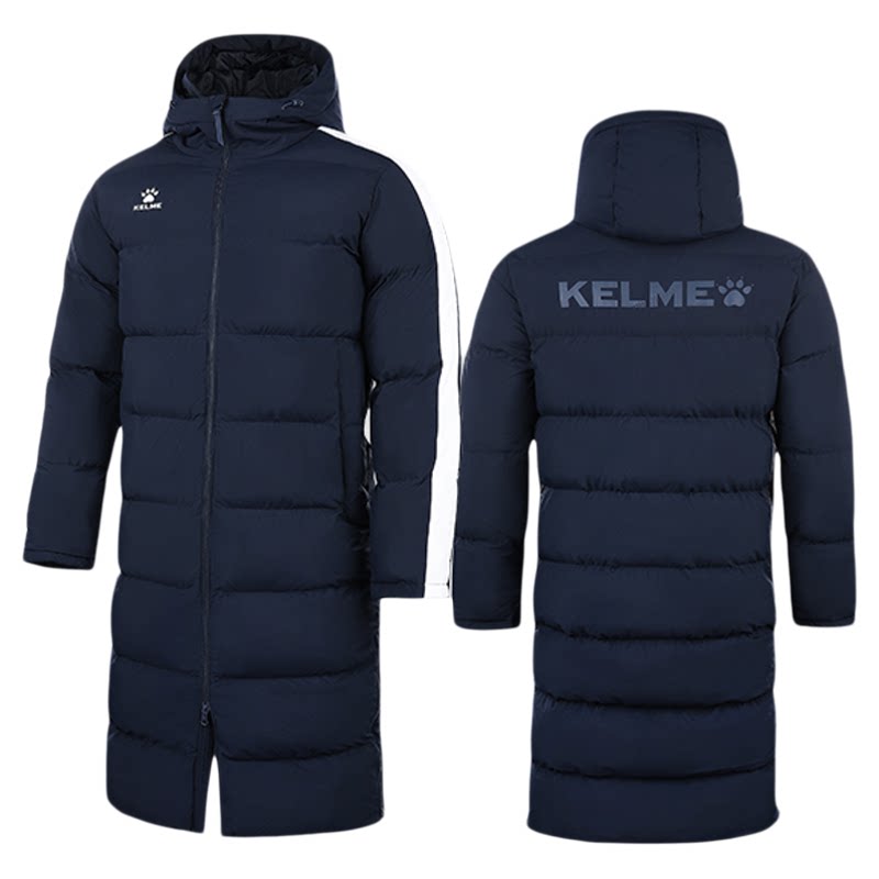 KELME卡尔美棉服男运动冬训长款体育生棉衣外套保暖羽绒棉袄正品