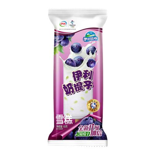伊利牧场奶提子雪糕经典葡萄干冰淇淋怀旧冰棒冷饮牛奶30支整箱批