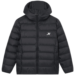 特步童装儿童轻薄款羽绒服男童外套2025年秋冬新款大童防寒服冬装