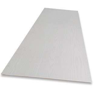 华丽板白色带木纹三夹板芯贴面免漆板背景墙面装饰板护墙板2.4mm