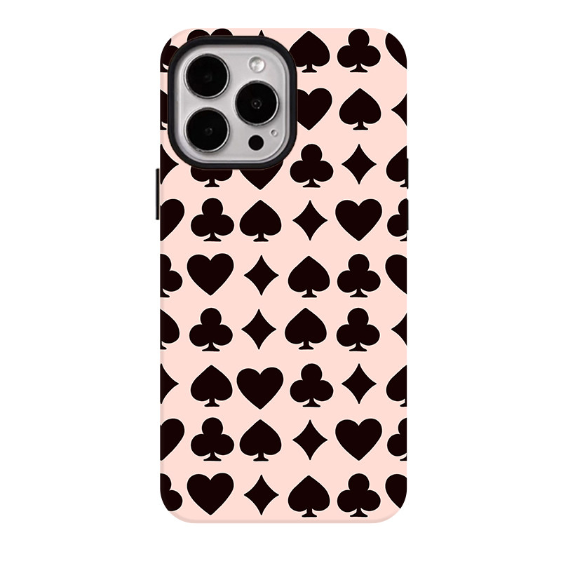 黑桃爱心适用苹果17promax手机壳iphone16pro菲林磁吸支架华为P90小米15亲肤手感vivo防摔保护壳oppo荣耀600