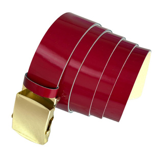 红色老式滚珠腰带老式滚轴武装带表演腰带学生军训腰带红军皮带