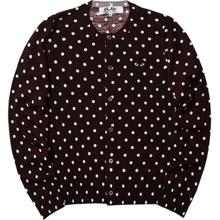 IT CDG PLAY COMME des GARÇONS川久保玲女装针织开衫波点爱心
