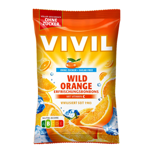 清爽解腻！德国vivil无糖水果糖果味薄荷糖清凉接吻解馋健康糖果