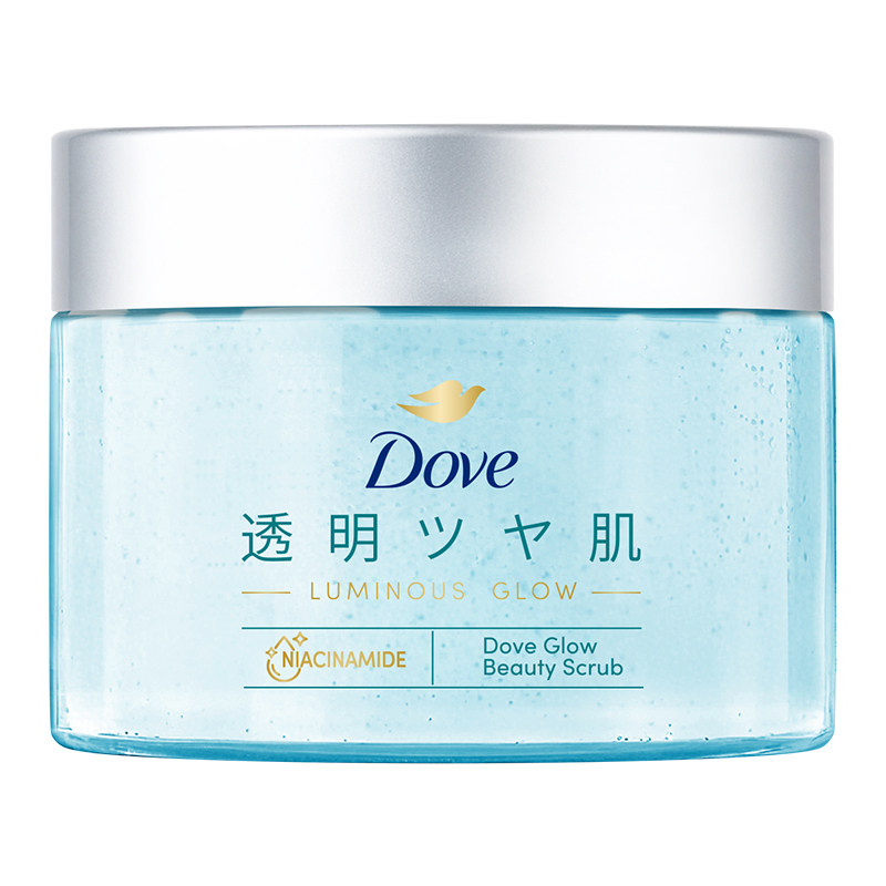 【新品】多芬水光美肌身体磨砂膏烟酰胺果酸去角质透明肌沐浴露