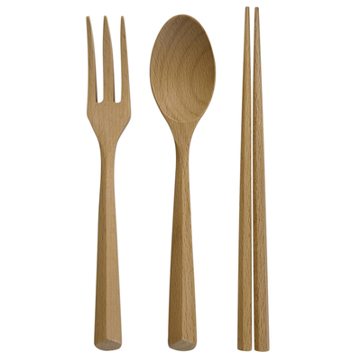 喝彩生活ins风天然榉木实木勺叉