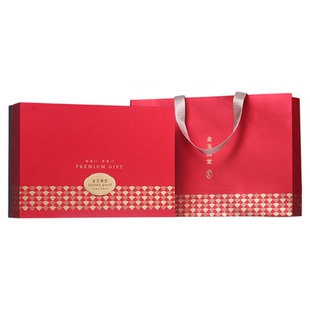 金玉满堂双拼通用滋补品礼盒燕窝西洋参羊肚菌石斛三瓶送礼包装盒