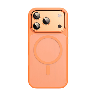 ROCK适用苹果17ProMax手机壳磁吸2026新款iPhone17pro保护壳保护套ip磨砂max防摔肤感简约高级感情侣外壳