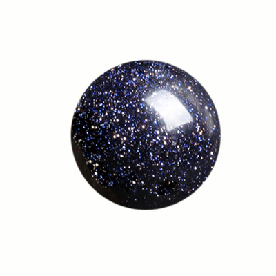 蓝砂石半成品星空珠子