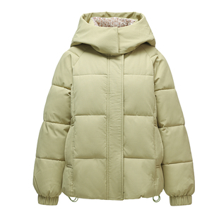 蜜秀雅2025新款韩版宽松加厚保暖棉衣女短款连帽小个子棉服外套