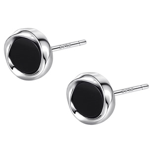 925纯银莫比乌斯耳钉男款单只ins风个性耳环2026年新款高级感耳饰