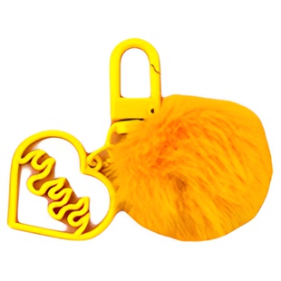 可爱个性甜酷爱心毛球挂件ins学生书包情侣钥匙扣耳机挂件礼物汽