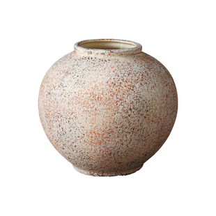 侘寂风复古粗陶花瓶摆件高级感客厅茶室民宿中古禅意干花水培陶罐