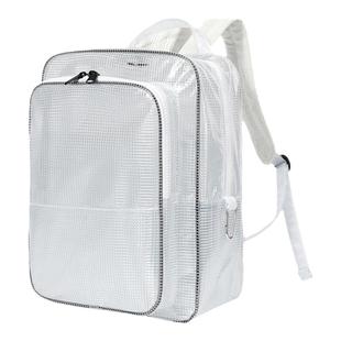 防静电全PVC无尘包背包透明网格双肩包背包工具包洁净室定制包邮