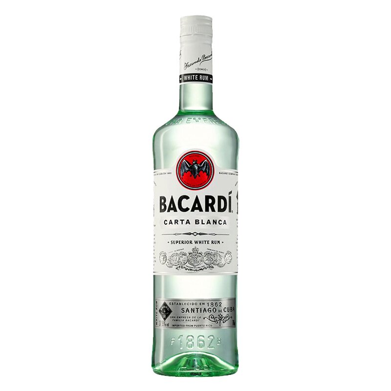百加得白朗姆酒烘培鸡尾酒莫吉托mojito基酒40度bacardi洋酒750ml