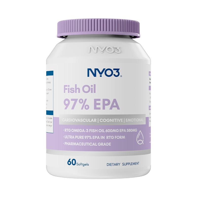 NYO3挪威97%高纯度epa深海鱼油omega3高浓度成人中老年软胶囊