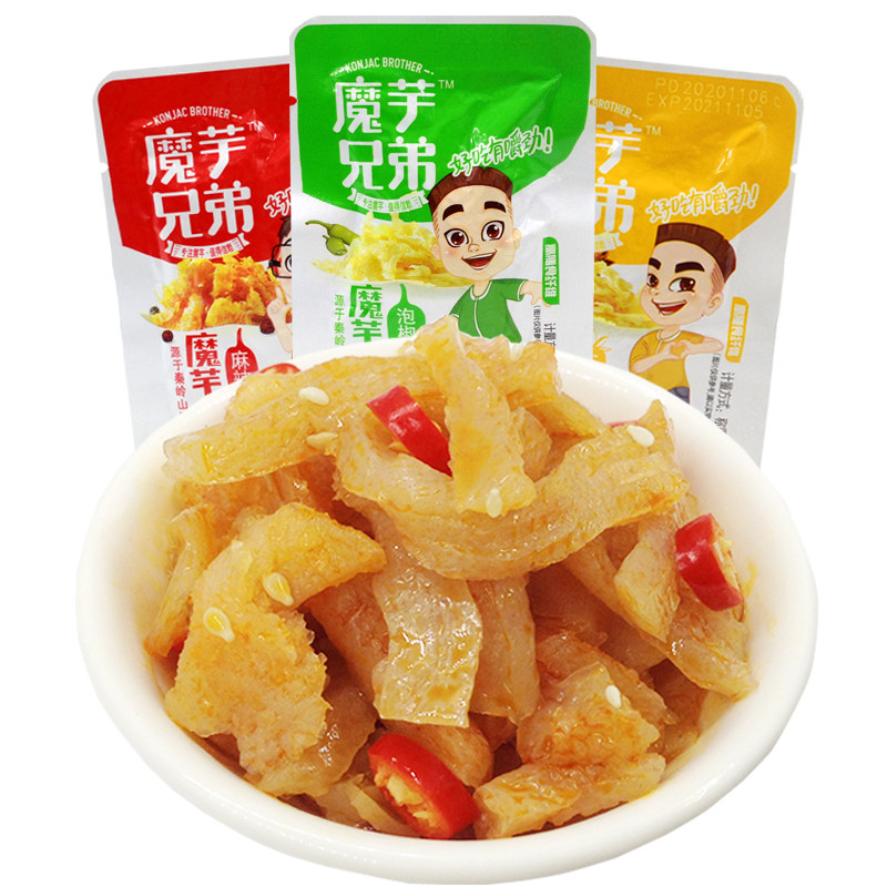 陕西魔芋爽陕西辣条子即食魔芋爽