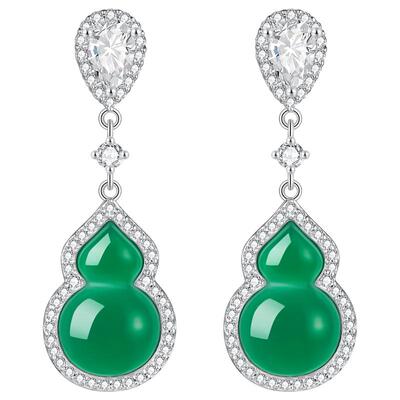 ZEGL新中式小葫芦玛瑙耳环