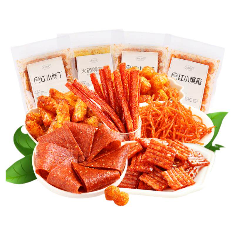 拾光悠味网红辣条火爆脾气片仙人片辣皮抖音同款火要脾气条变态辣