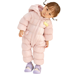 巴拉巴拉宝宝羽绒服连体衣婴儿衣服秋冬季款男童女童外出抱衣加厚