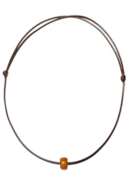 项链吊坠天然老蜜蜡小清新锁骨链