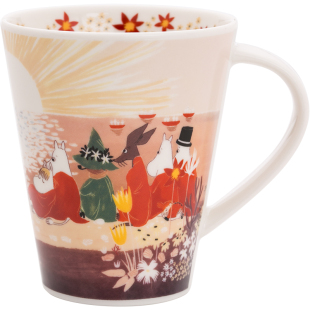 Lewu芬兰Moomin姆明大马克杯日本进口卡通插画陶瓷水杯大容量杯子