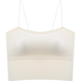 猫人带胸垫吊带内搭打底上衣美背抹胸防走光内衣文胸背心一体夏季