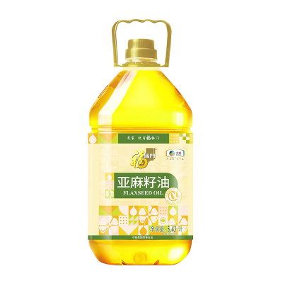 福临门 亚麻籽油5.43L物理冷榨蕴含alpha-亚麻酸