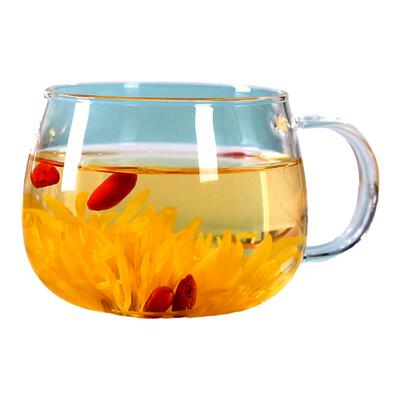 咖啡奶茶杯子日式玻璃杯大肚透明