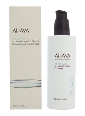 欧洲直邮Ahava洁净矿物爽肤洁面乳250ml深层清洁平衡水油祛痘正品