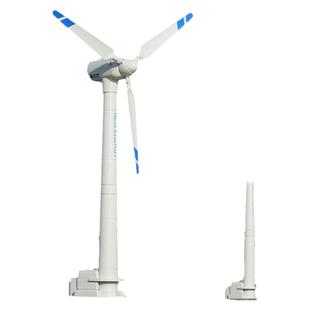 大号风力旋转风车儿童发条回力旋转发电机模型男孩宝宝益智玩具车